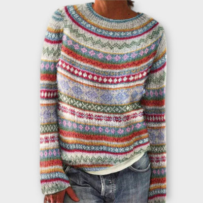 Suzu - Vintage Strikpullover til Damer