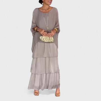 Nora - Elegant boho casual kjole i chiffon