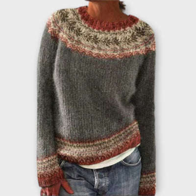 Suzu - Vintage Strikpullover til Damer