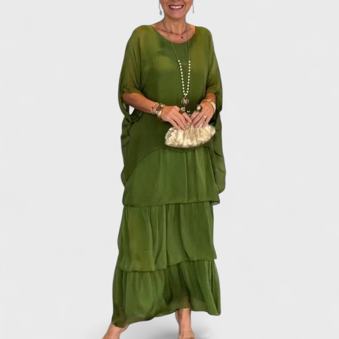 Nora - Elegant boho casual kjole i chiffon
