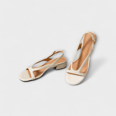 Evelyn - Elegante Flade Sandaler Minna med Raffineret Finish
