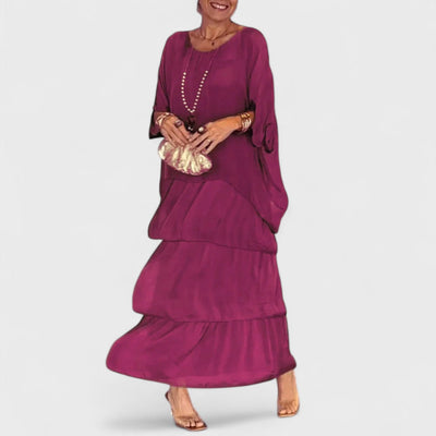 Nora - Elegant boho casual kjole i chiffon