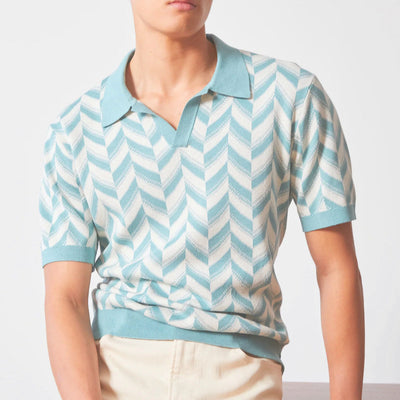 Henrik | Retro strikpoloshirt