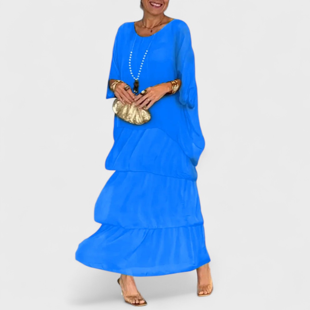 Nora - Elegant boho casual kjole i chiffon