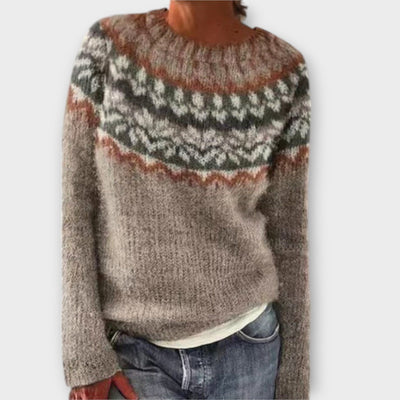Suzu - Vintage Strikpullover til Damer