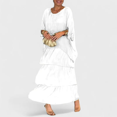 Nora - Elegant boho casual kjole i chiffon