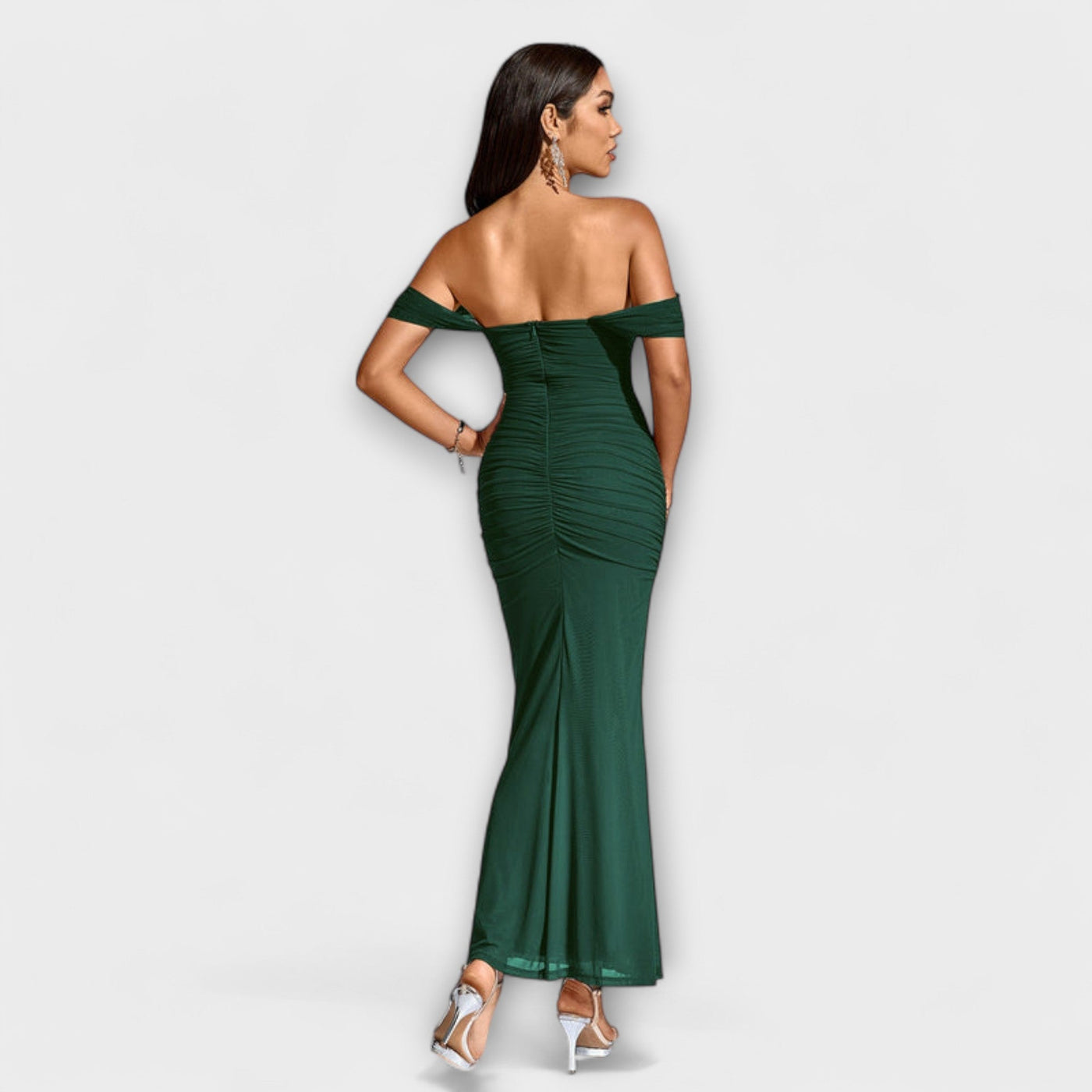 Ione - Off-Shoulder Raffung Bodycon Kjole