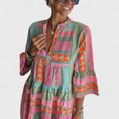 Juliane - Boho kjole med lag