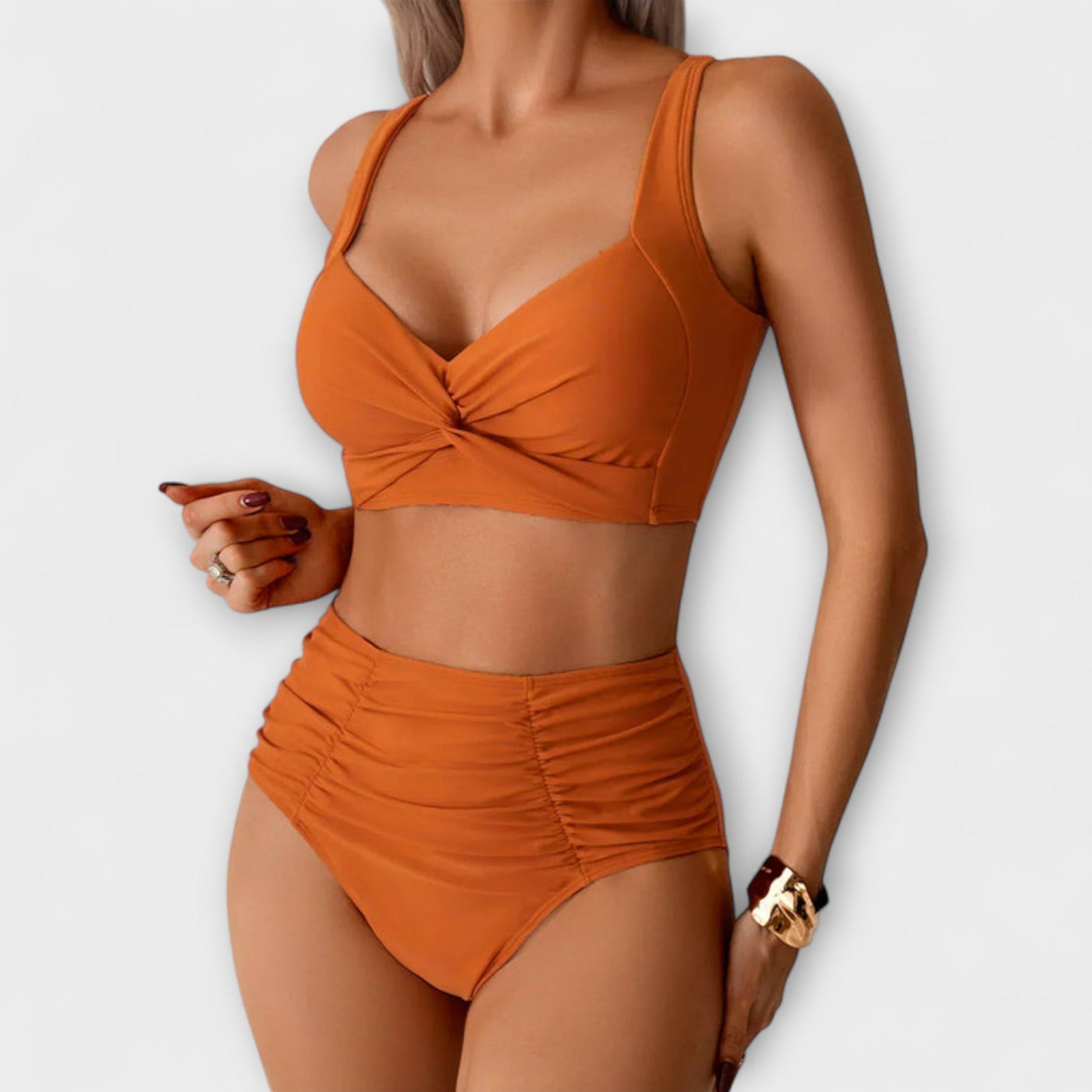 Zoe - Rynket Bandeau Badedragt