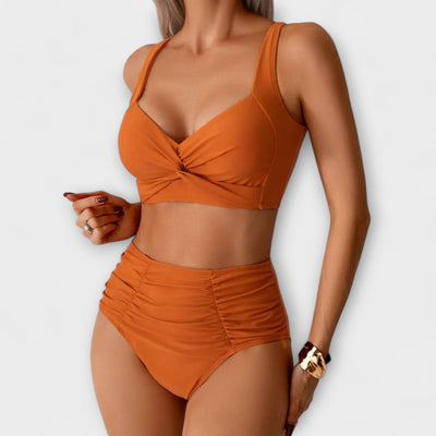 Zoe - Rynket Bandeau Badedragt