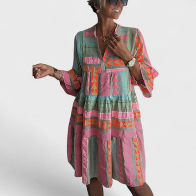 Juliane - Boho kjole med lag