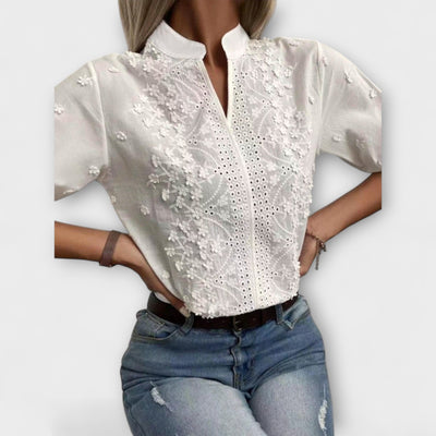 Élise - Mila Bluse med eksklusiv broderi
