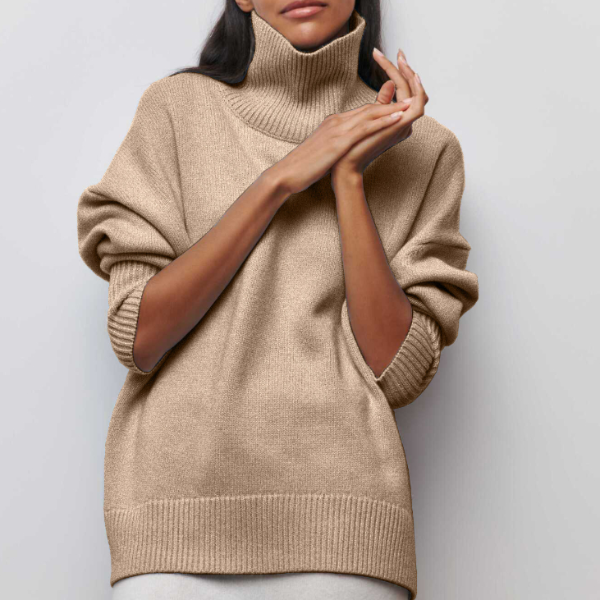 Katrielle - hyggelig rullekrave sweater
