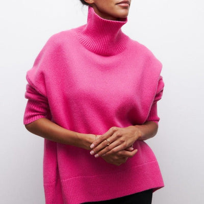 Katrielle - hyggelig rullekrave sweater