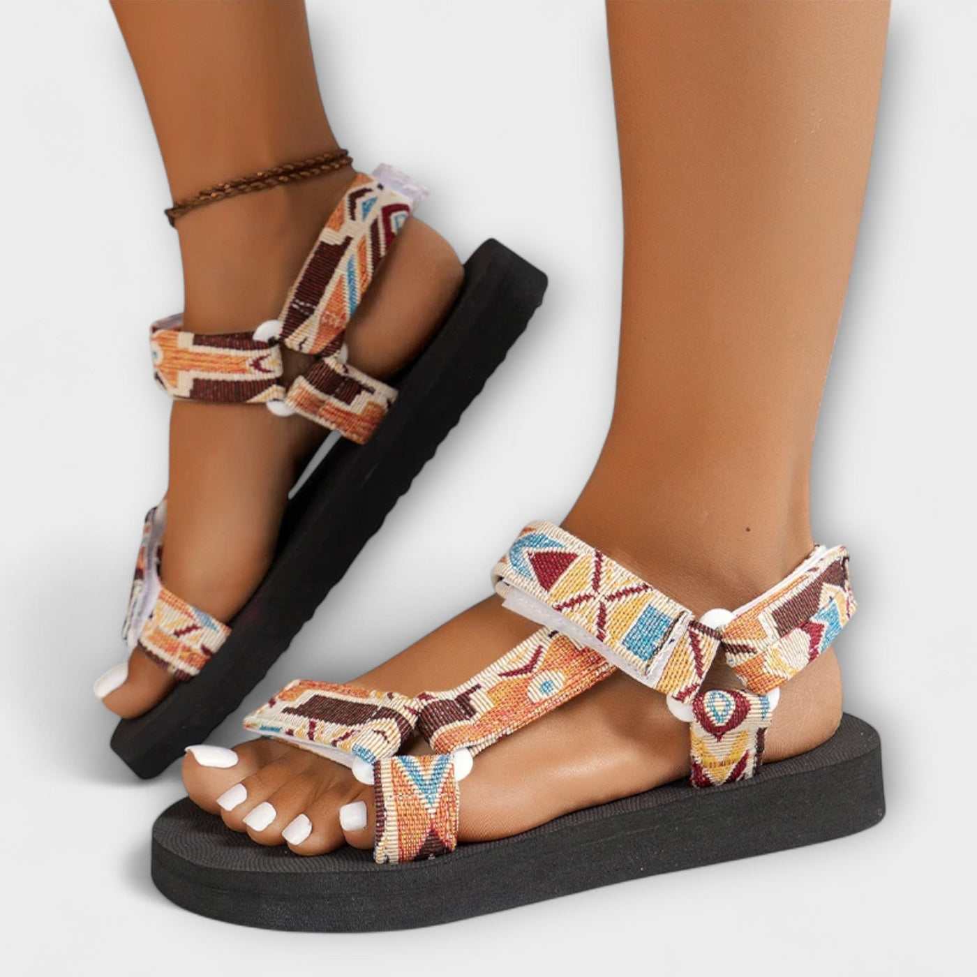 Sommerlige Flade Dame Sandaler lavet af Hampesejl