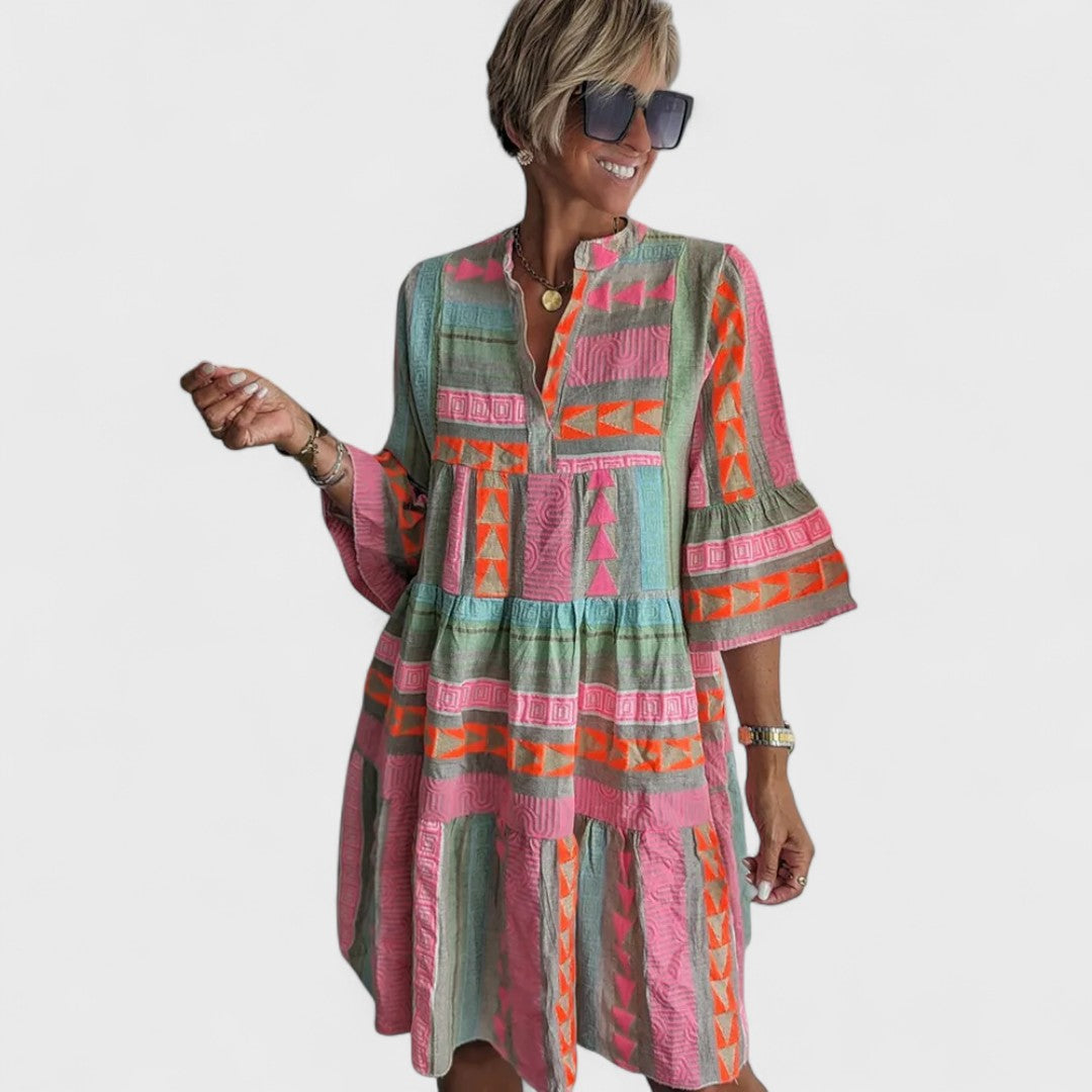 Juliane - Boho kjole med lag
