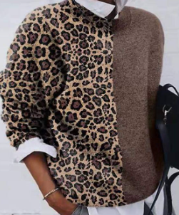 Marina - Lækker sweater med leo-design