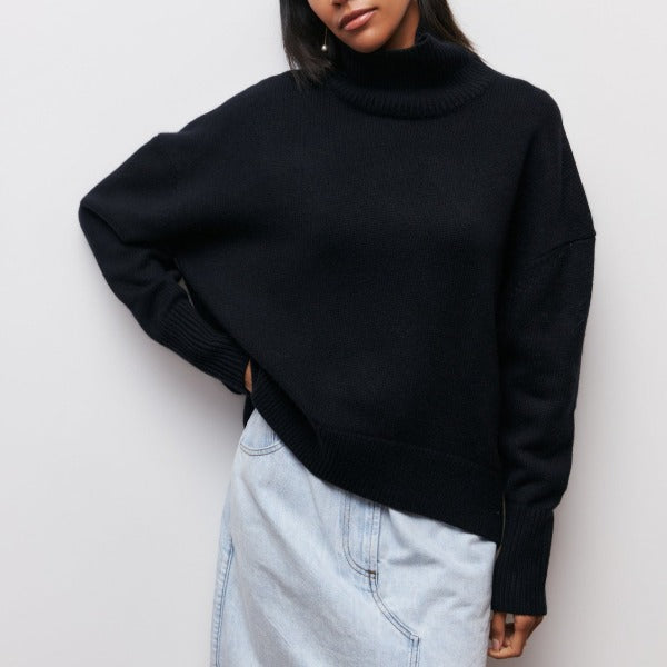 Katrielle - hyggelig rullekrave sweater