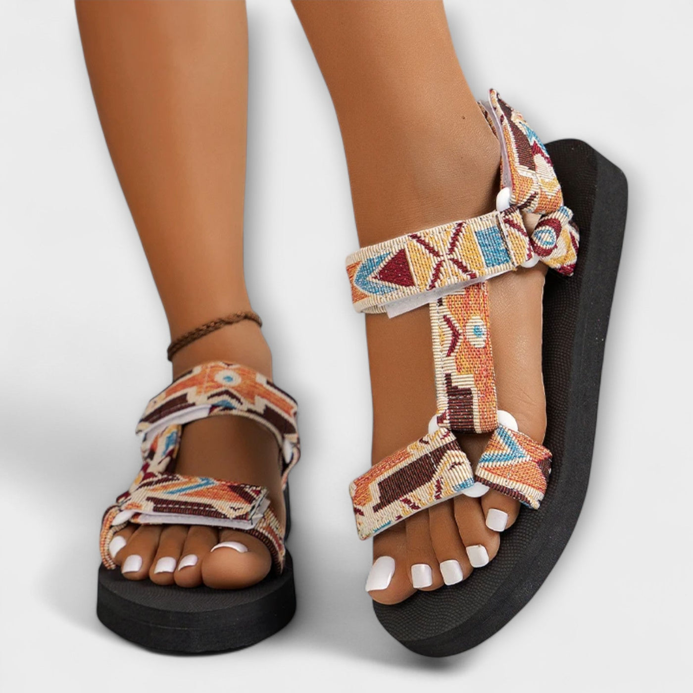 Sommerlige Flade Dame Sandaler lavet af Hampesejl