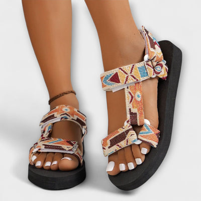 Sommerlige Flade Dame Sandaler lavet af Hampesejl