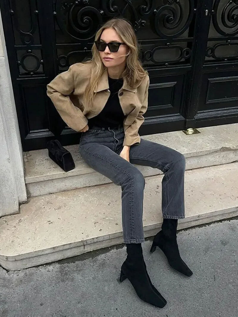 Marissa Jakke i Faux Suede