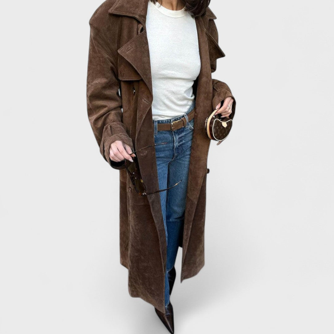 Veronika - Elegant trenchcoat med høj krave