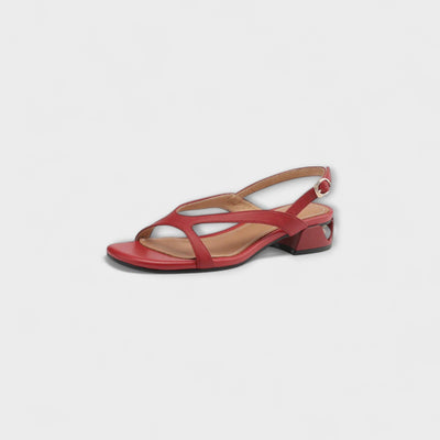 Evelyn - Elegante Flade Sandaler Minna med Raffineret Finish