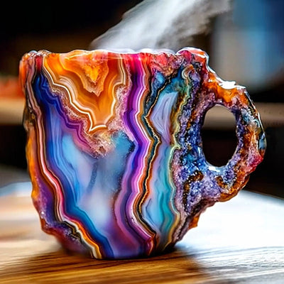 CrystalMug - Mineral Krystal Kaffe Kopper