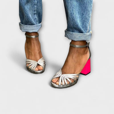 Naelle - Elegante Glitrende Sandaler