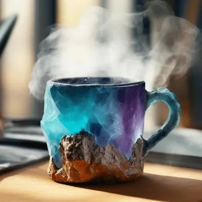 CrystalMug - Mineral Krystal Kaffe Kopper