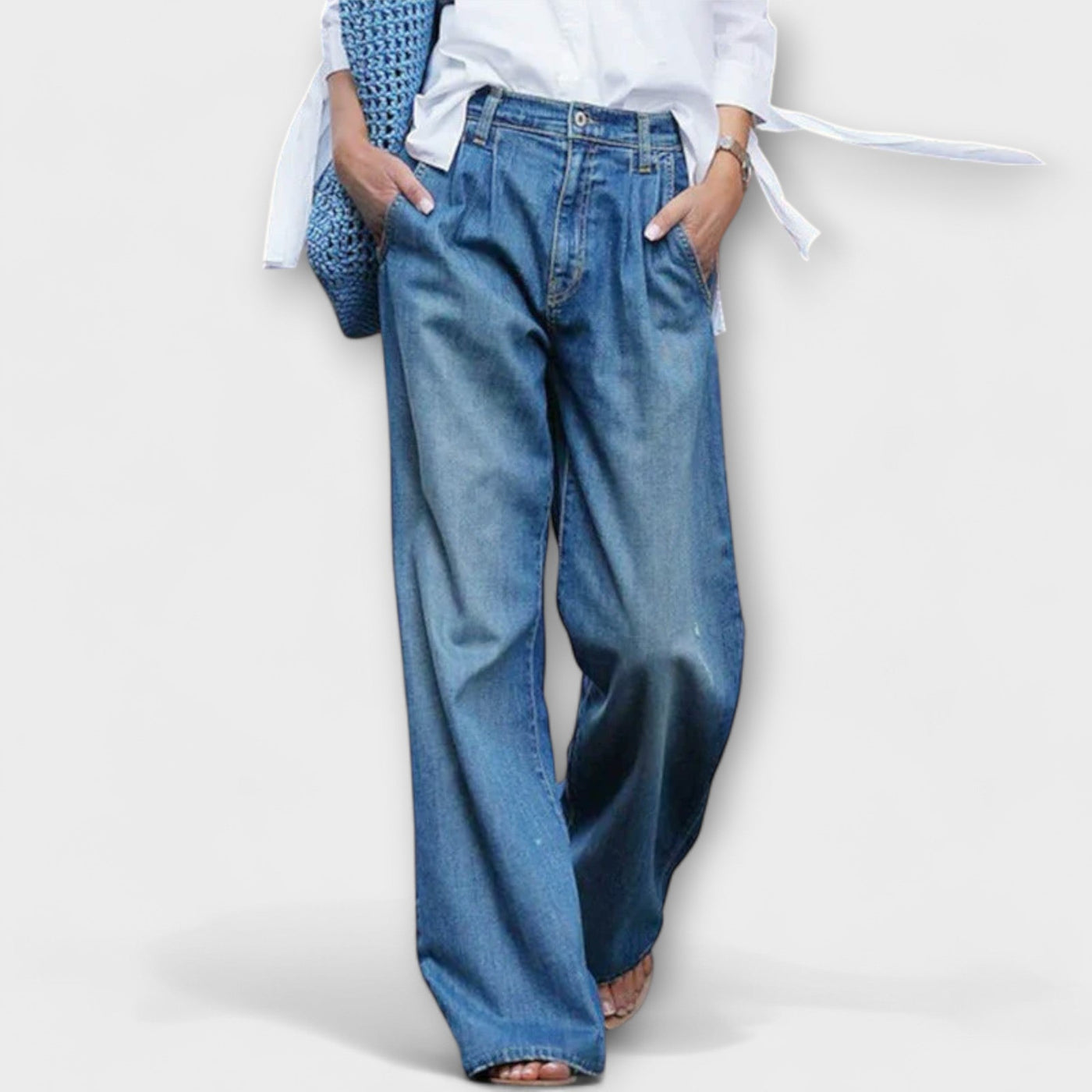 Ava - Kvalitetsjeans med bredt ben