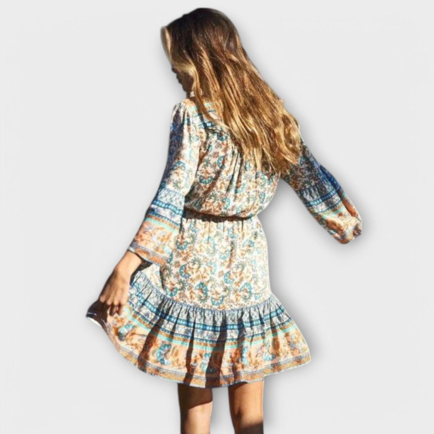 Keitha - Kort Boho-Kjole