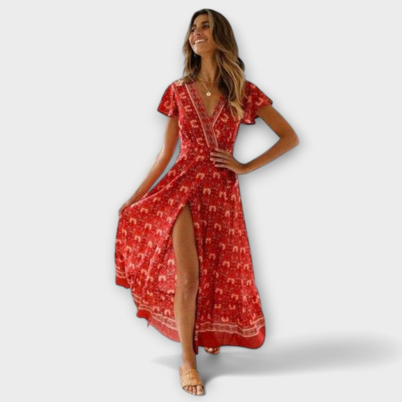 Briony - Boho Midikjole