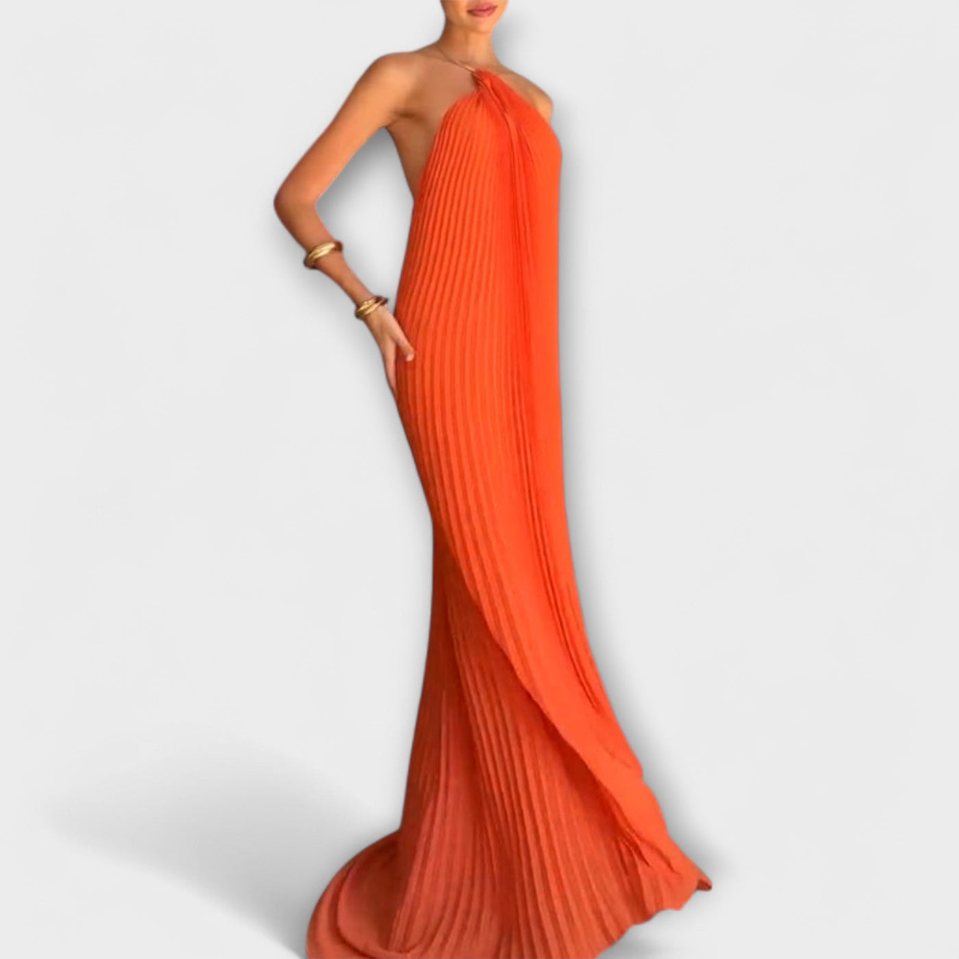 Poppy - Smart kjole med plisséudskæring