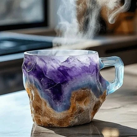 CrystalMug - Mineral Krystal Kaffe Kopper
