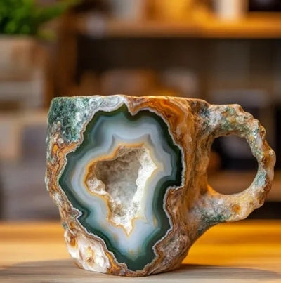CrystalMug - Mineral Krystal Kaffe Kopper