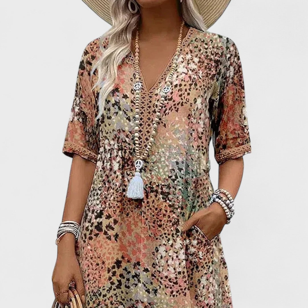 Colette - Vibrant midi kjole