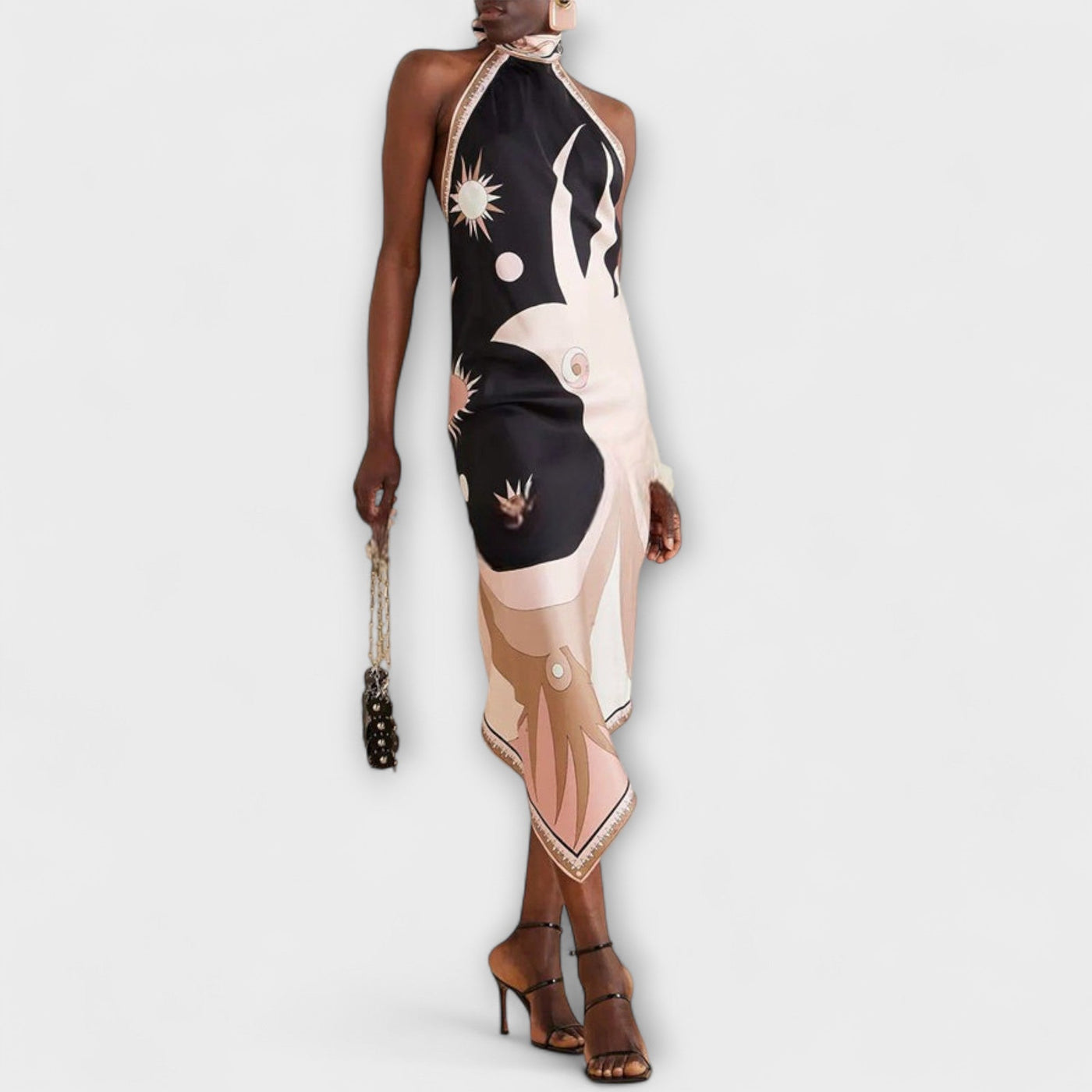 Ivy - Unik satin stropkjole