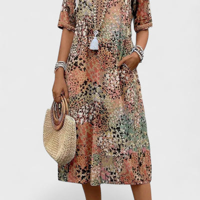 Colette - Vibrant midi kjole