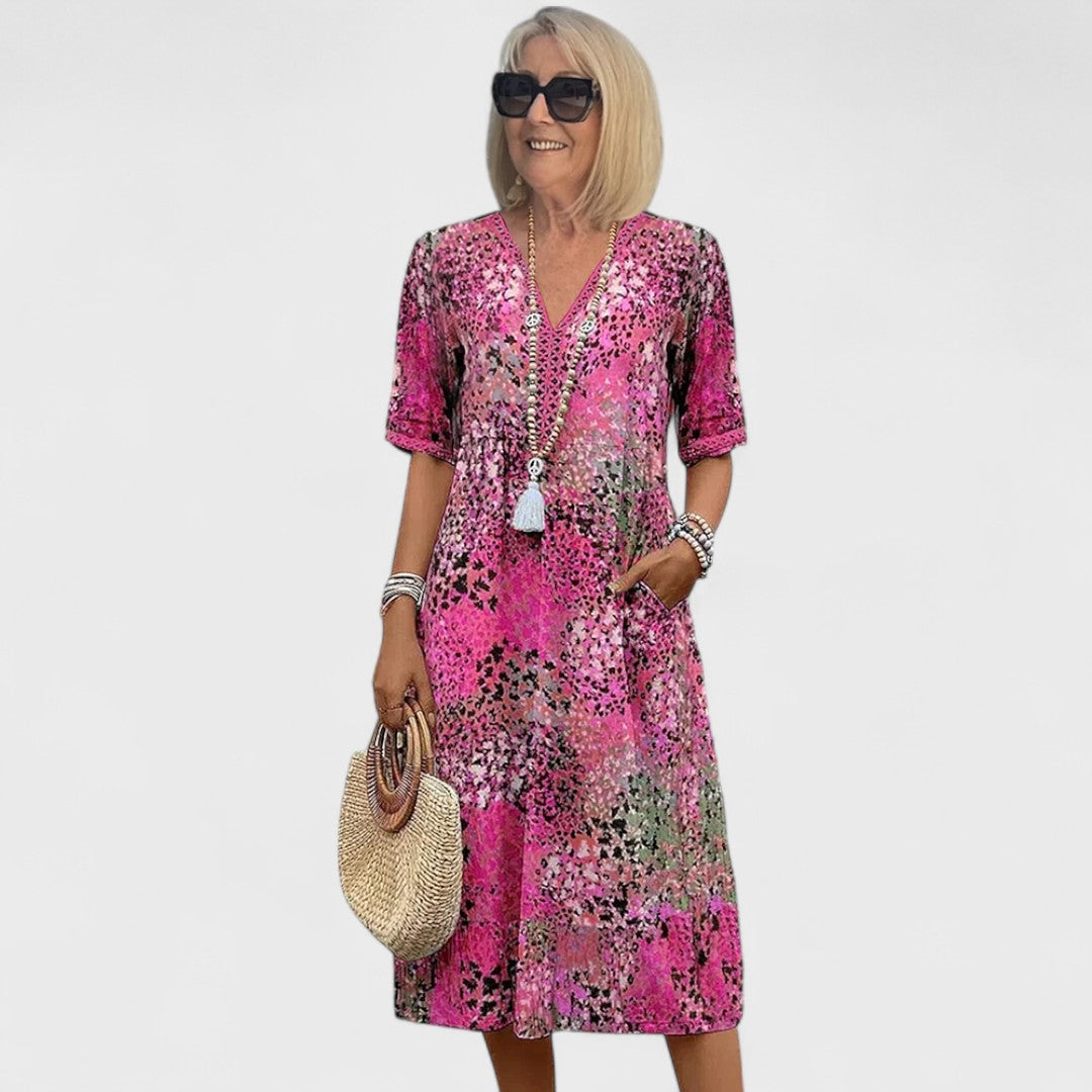 Colette - Vibrant midi kjole
