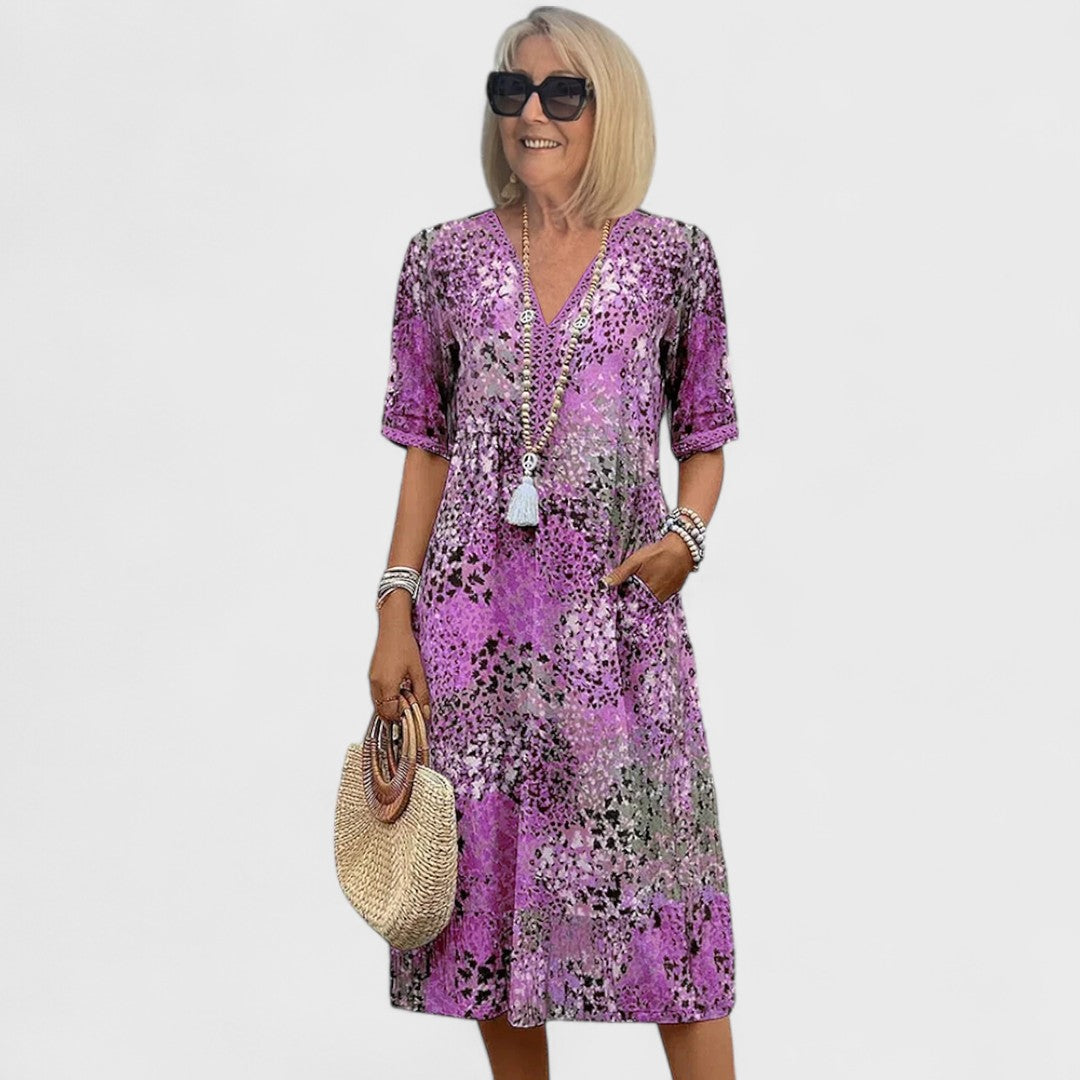 Colette - Vibrant midi kjole