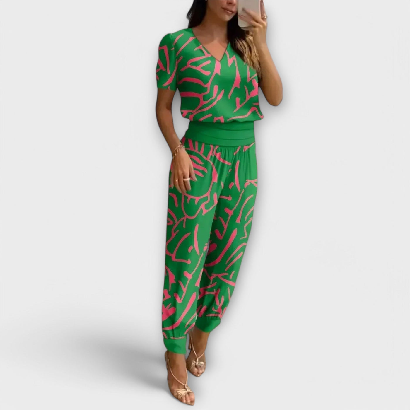 Irmelin – Elegant Sæt Med Top Og Bukser