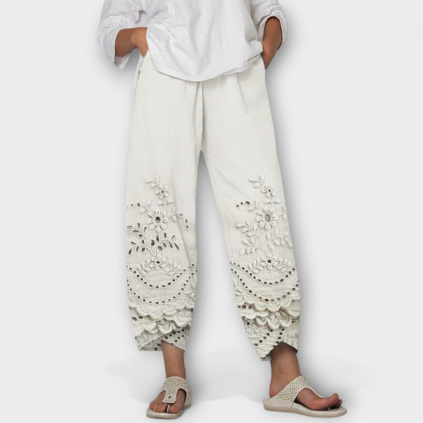Chloe – Elegante Print Spidsbukser