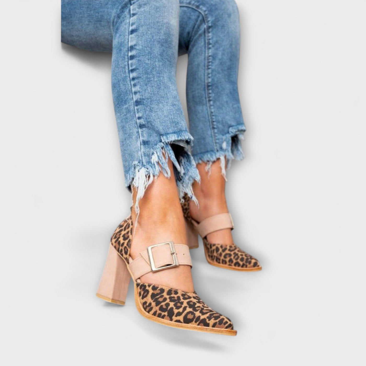 Avano - Leopard Sandaler med Hæle