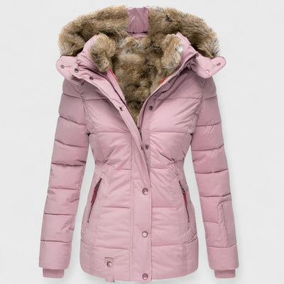 Annamarie - Puffer med hætte og slank fit design