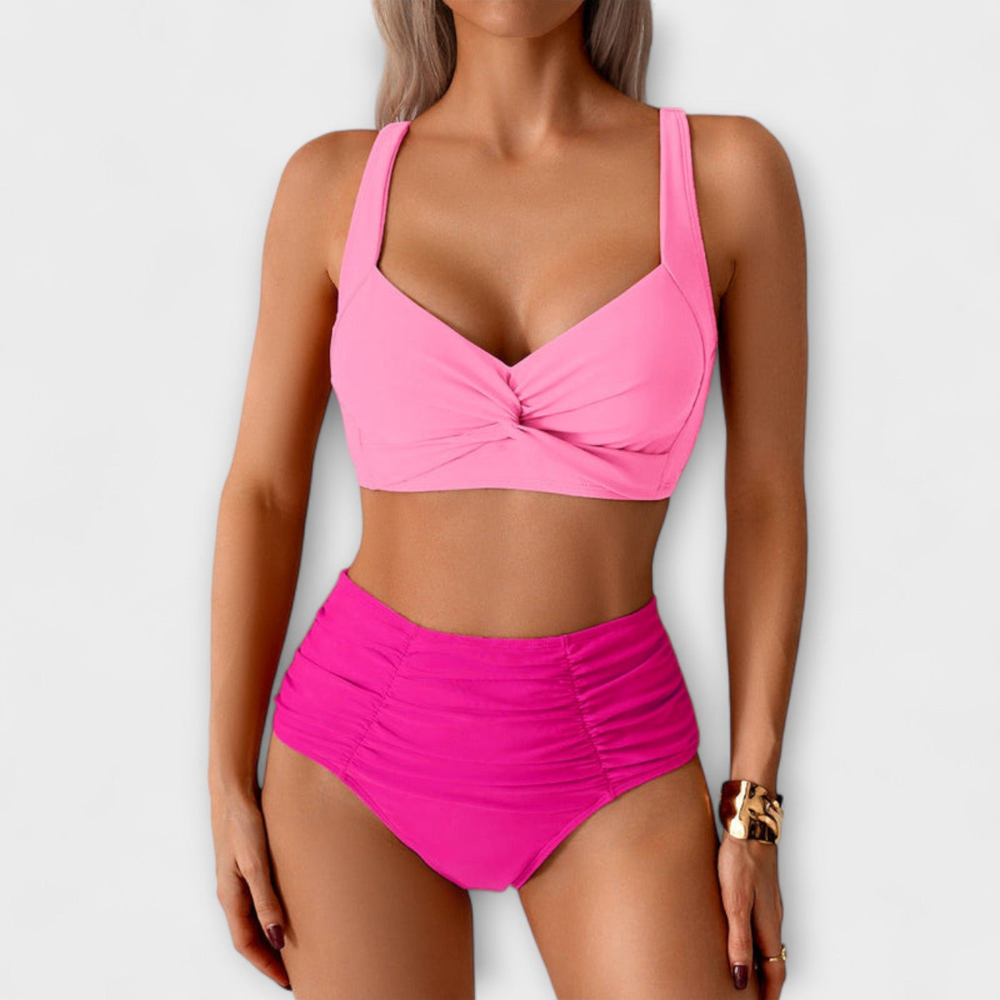 Zoe - Rynket Bandeau Badedragt