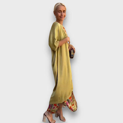 Elveria – Maxi kjole med cardigan