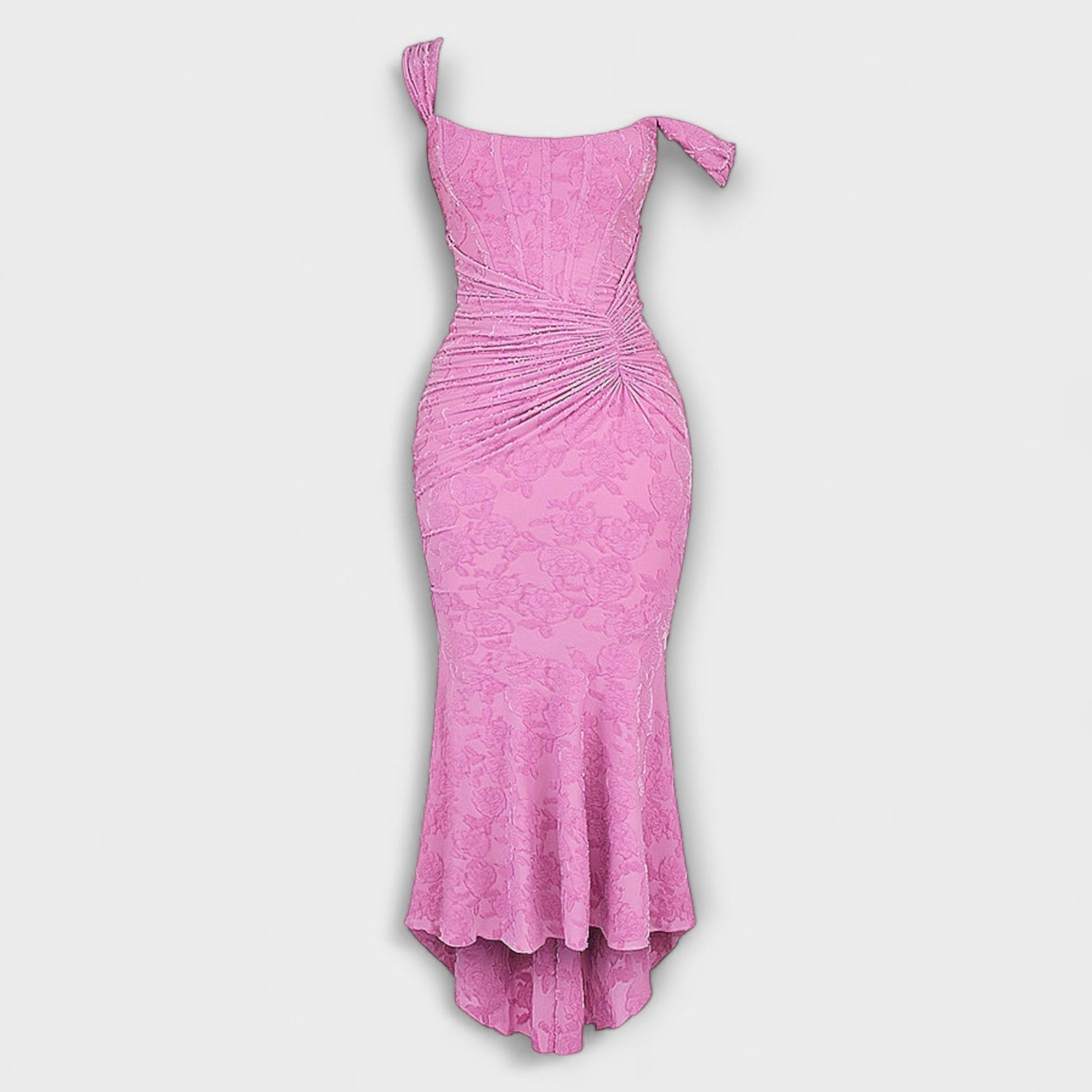 Renske - Lang Kjole med Elegante og Raffinerede Korset