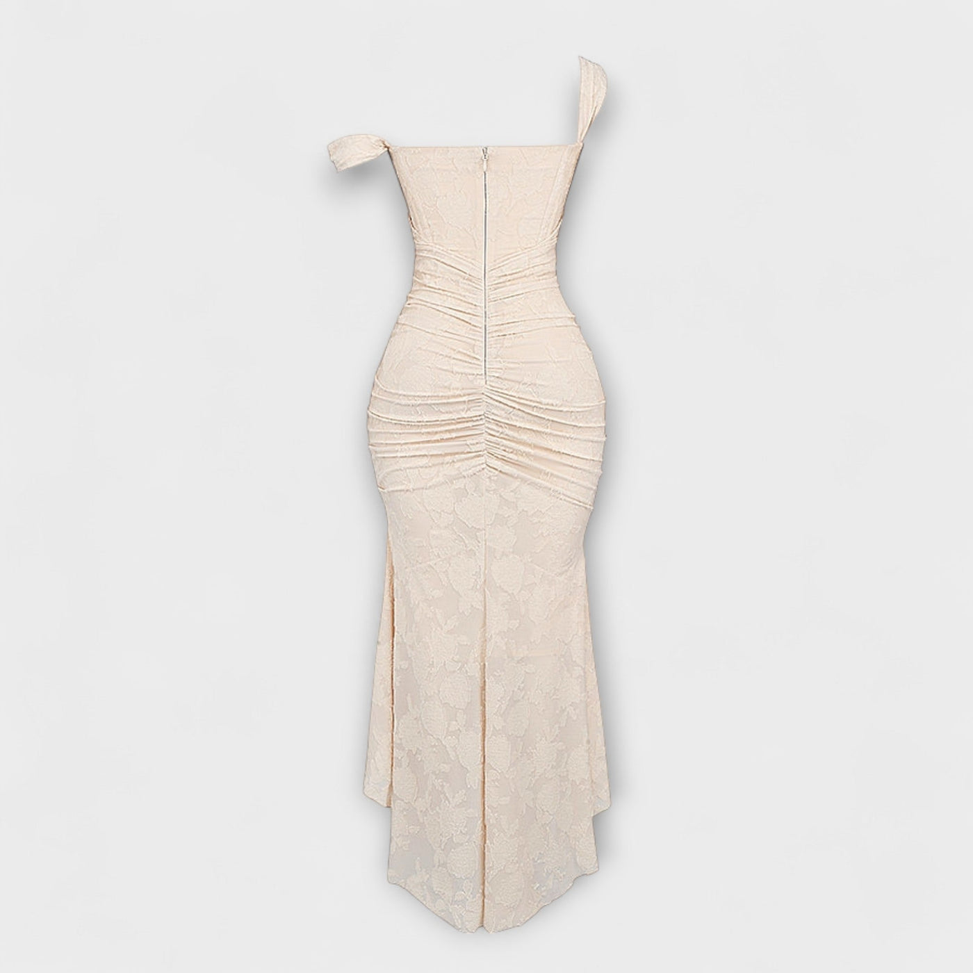 Renske - Lang Kjole med Elegante og Raffinerede Korset