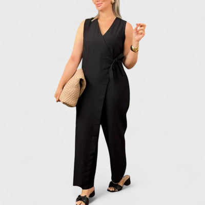 Inès - Elegant jumpsuit med V-udskæring